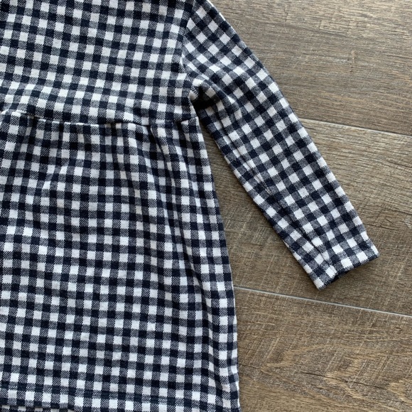 Zara BabyGirl Navy Blue & White Plaid Dress - Picture 7 of 8